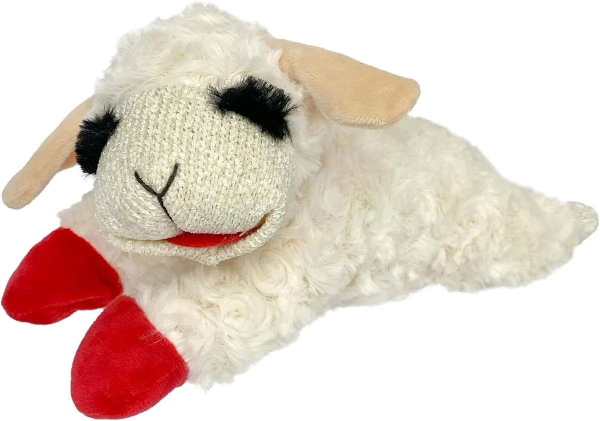 Multipet Lamb Chop Plush Dog Toy 10"
